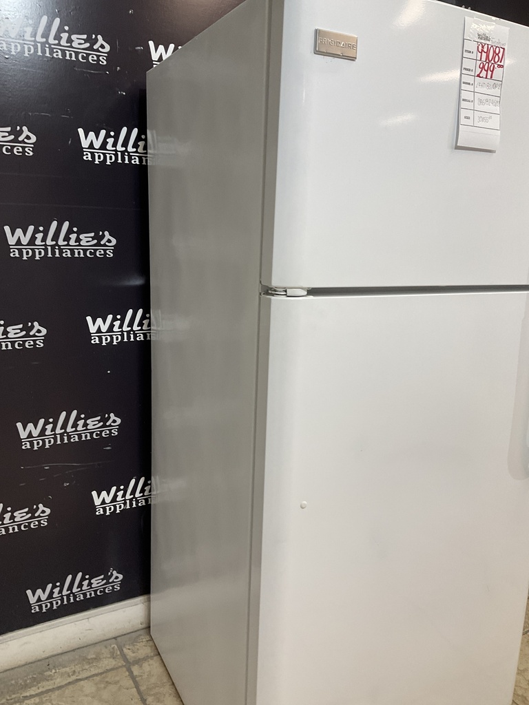 Frigidaire Used Refrigerator Top and Bottom 30x65 1/2” (White) 