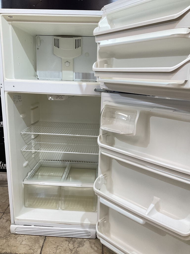 Frigidaire Used Refrigerator Top and Bottom 30x65 1/2” (White) 