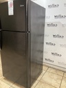 Frigidaire Used Refrigerator Top and Bottom 30x65 1/2” (Black) 