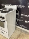 Avanti Used Electric Stove 220volts (40/50 AMP) 19 1/2” (White) 