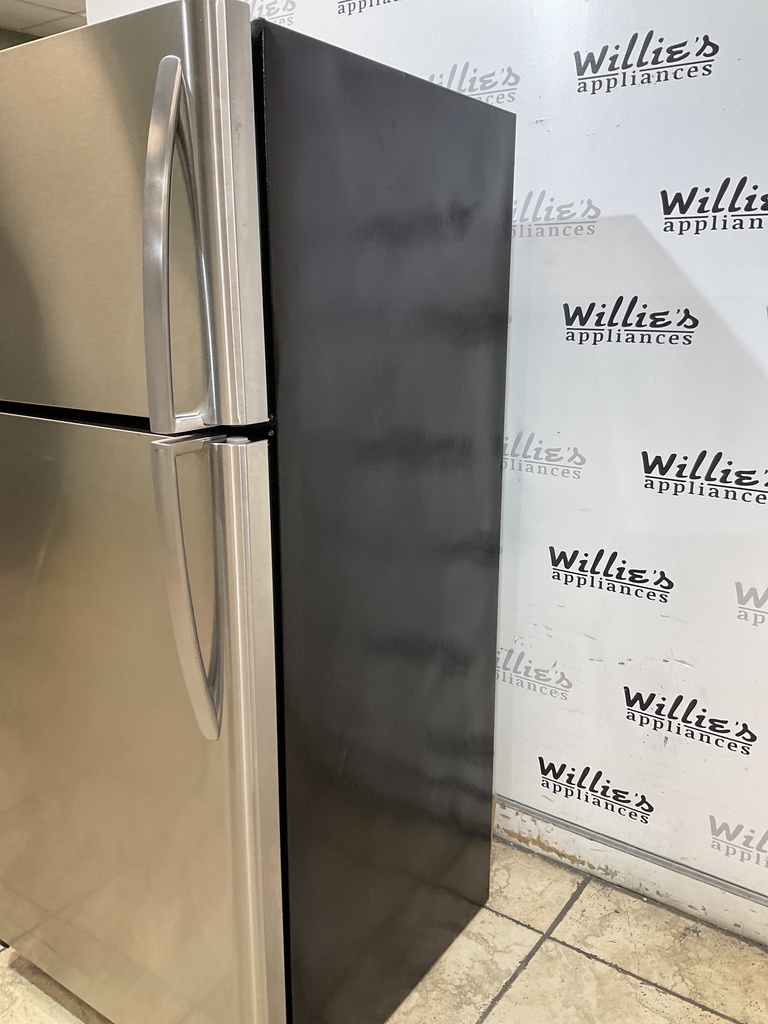 Frigidaire Used Refrigerator Top and Bottom 30x65 1/2” (Stainless Steel) 