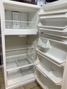 Frigidaire Used Refrigerator Top and Bottom 30x65 1/2” (White) 