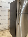 Ge Used Refrigerator Top and Bottom 28x66 1/2” (Stainless Steel) 