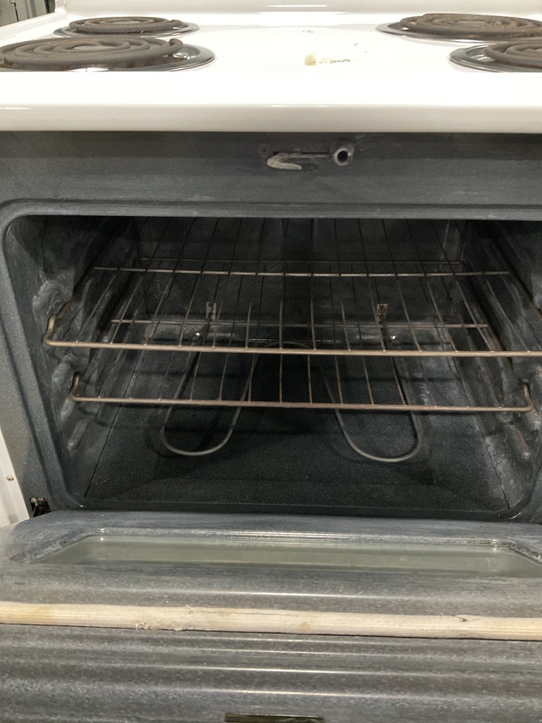 Frigidaire Used Electric Stove 220volts (40/50 AMP) 30inches {4 prong} (White/Black) 