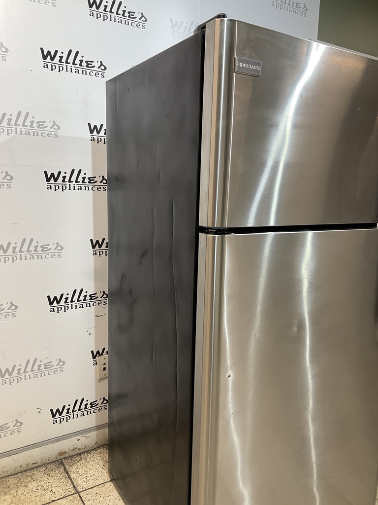 Frigidaire Used Refrigerator Top and Bottom 30x65 1/2” (Stainless Steel) 