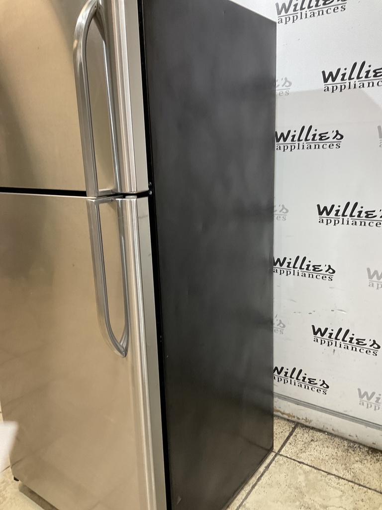 Frigidaire Used Refrigerator Top and Bottom 30x65 1/2” (Stainless Steel) 