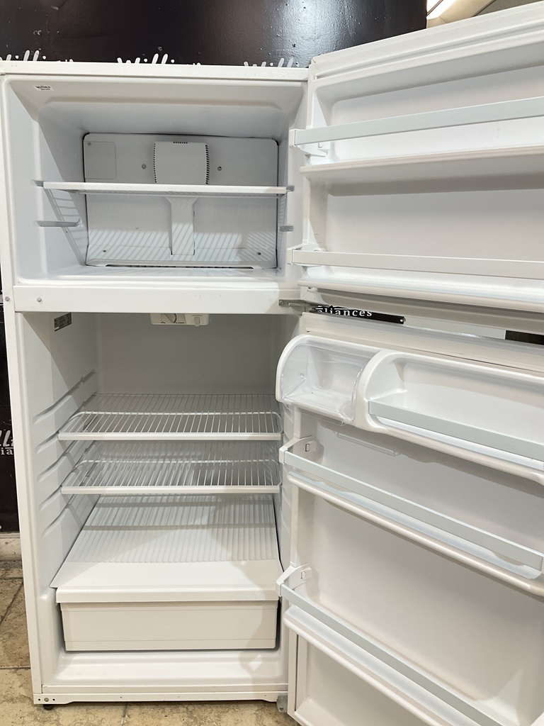Whirlpool Used Refrigerator Top and Bottom 28x63 (White) 