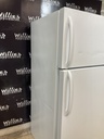 Frigidaire Used Refrigerator Top and Bottom 30x65 1/2” (White) 