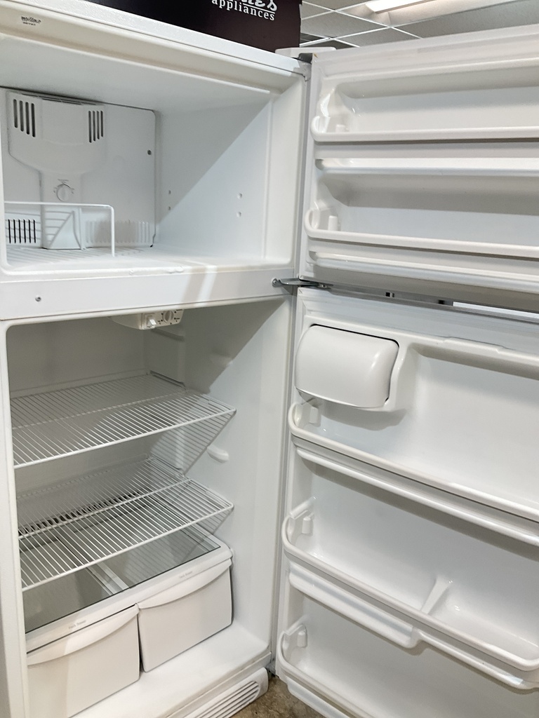 Frigidaire Used Refrigerator Top and Bottom 30x65 1/2” (White) 