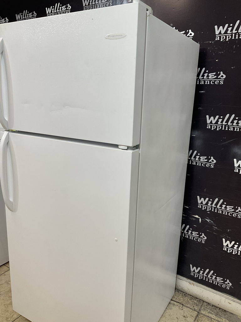Frigidaire Used Refrigerator Top and Bottom 30x65 1/2” (White) 