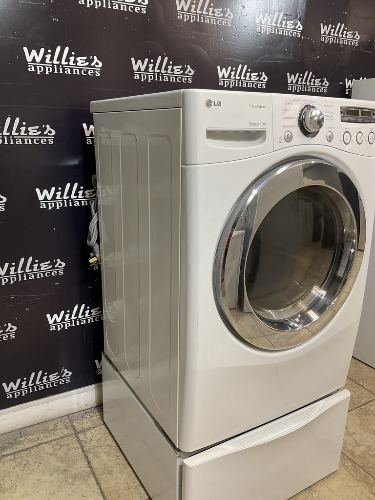 Lg Used Electric Dryer 220volts (30 AMP) 27inches {3 prong} (White) 