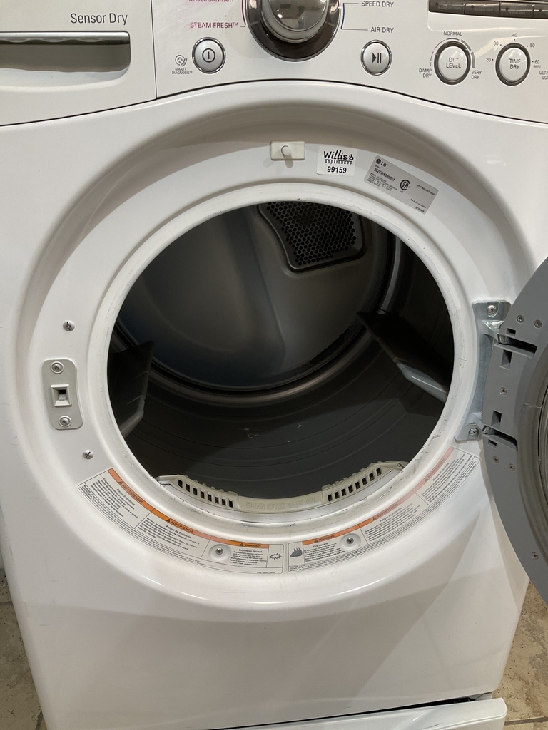 Lg Used Electric Dryer 220volts (30 AMP) 27inches {3 prong} (White) 