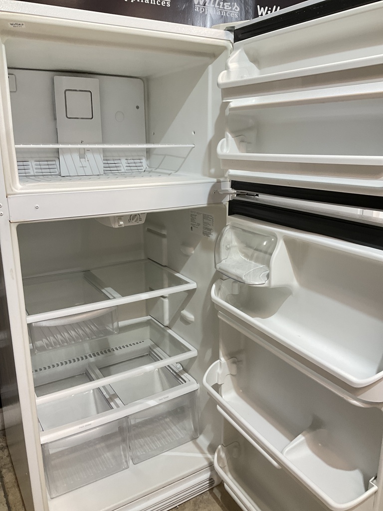 Frigidaire Used Refrigerator Top and Bottom 30x65 1/2” (White) 