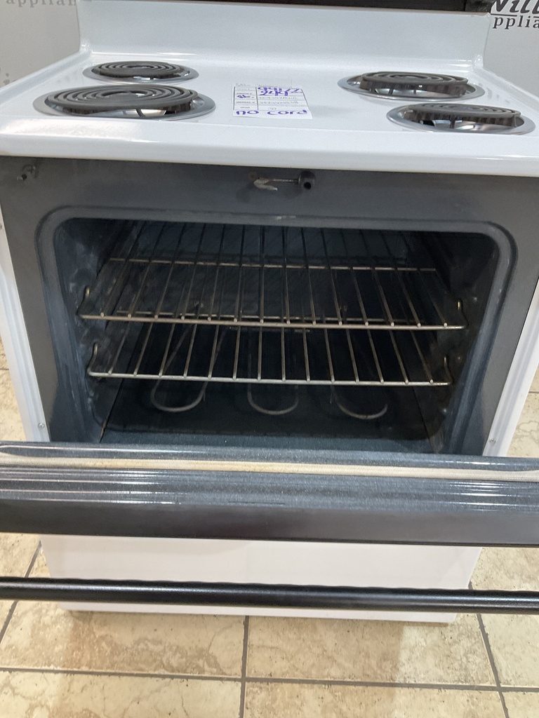 Frigidaire Used Electric Stove 220volts (40/50 AMP) 30inches {no cord} (White/Black) 