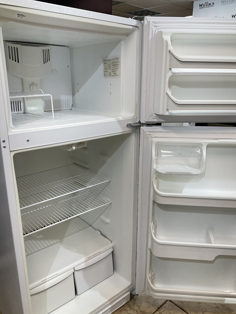 Frigidaire Used Refrigerator Top and Bottom 28x64 1/2” (White) 