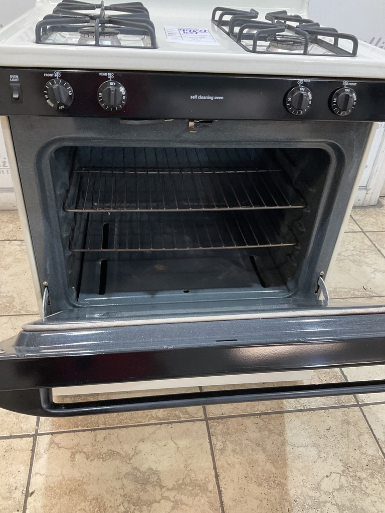 Hotpoint Used Natural Gas Stove 39inches (Bisque/Black) 