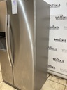 Whirlpool Used Refrigerator Side by Side 36x68 1/2” (Stainless Steel) 