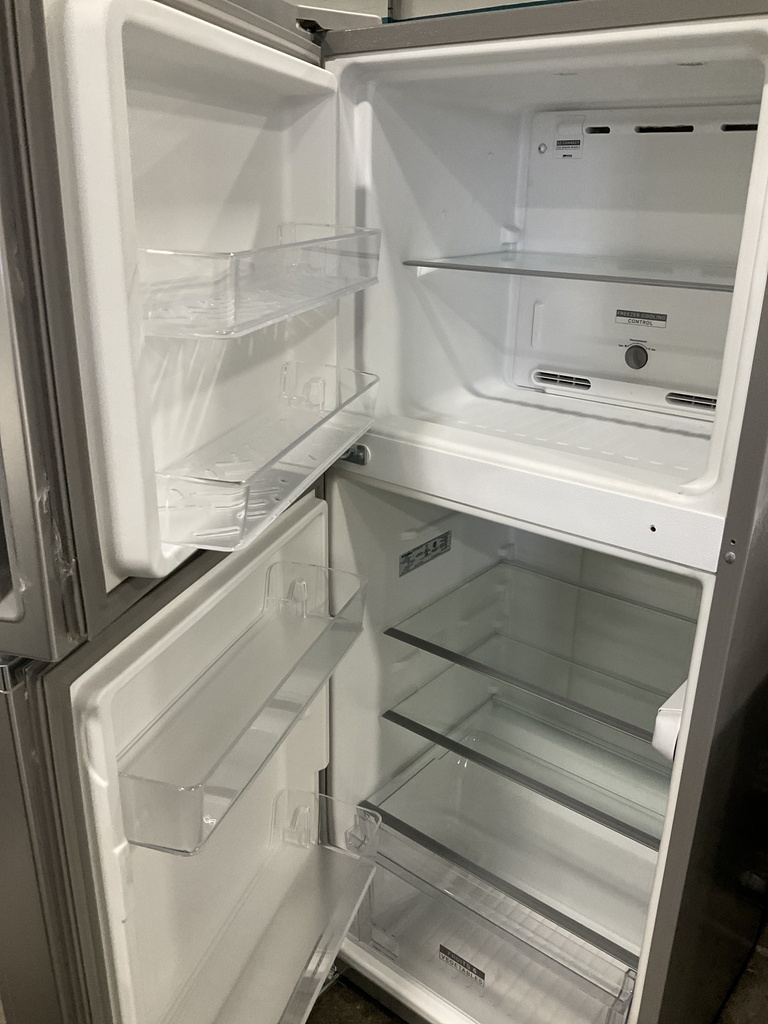 Whirlpool Used Refrigerator Top and Bottom 24x61 1/2” (Stainless Steel) 