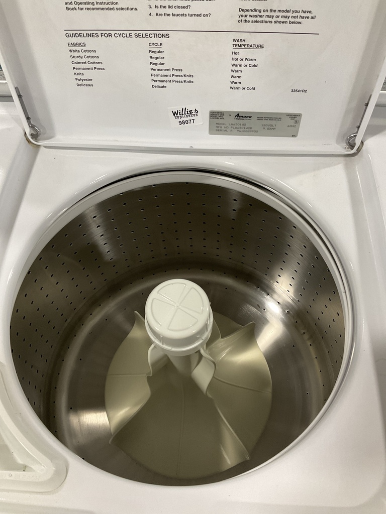 Amana Used Washer Top-load 27inches (White) 