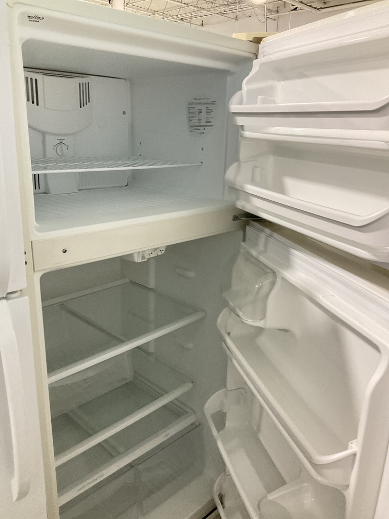 Frigidaire Used Refrigerator Top and Bottom 30x65 1/2” (Bisque)