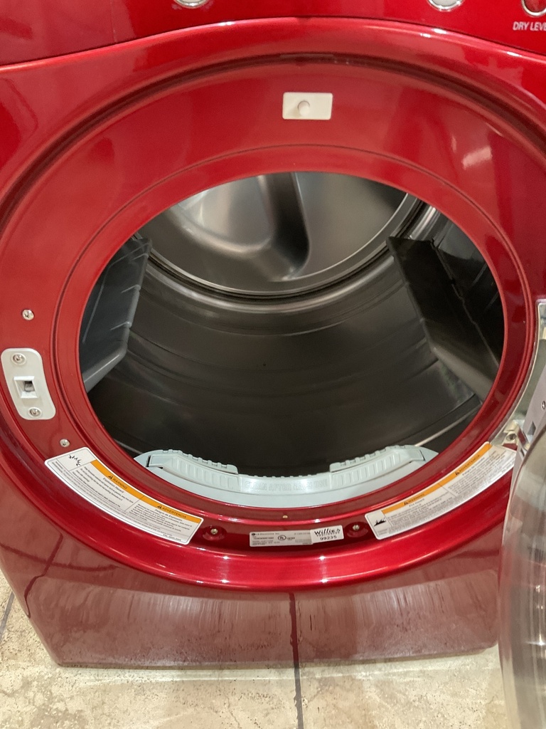 Lg Used Electric Dryer 220volts (30 AMP) 27inches {no cord} (Red)