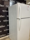 Frigidaire Used Refrigerator Top and Bottom 30x65 1/2” (white) 
