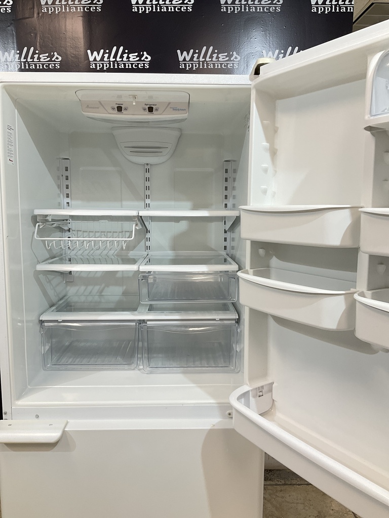 Amana Used Refrigerator Top and Bottom Mount 33x69 (White) 