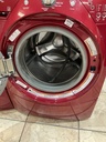 Whirlpool Used Electric Set Washer/Dryer 27inches {3 prong} (Red) 