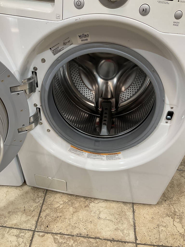 Lg Used Electric Set Washer/Dryer Front-load 27inches {4 prong} (White) 