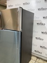 Ge Used Refrigerator Top and Bottom 28x64 (Stainless Steel) 