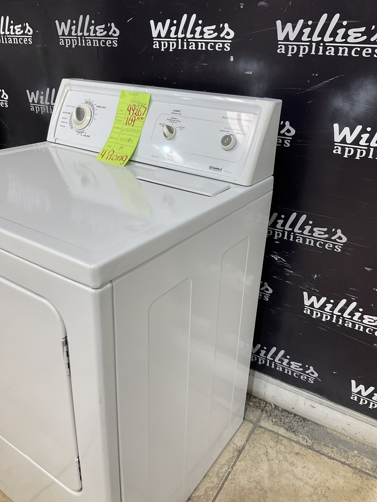Kenmore Used Electric Dryer 220volts (30 AMP) 29inches {4 prong} (White) 