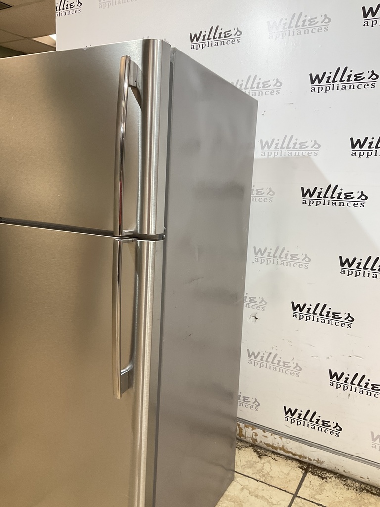 Frigidaire Used Refrigerator Top and Bottom 30x66 ” (Stainless Steel)
