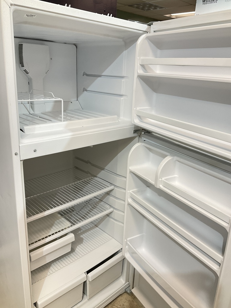 Whirlpool Used Refrigerator Top and Bottom 28x62 (White) 