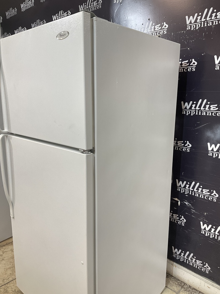 Whirlpool Used Refrigerator Top and Bottom 28x62 (White) 