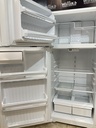 Ge Used Refrigerator Top and Bottom 28x67 (White) 