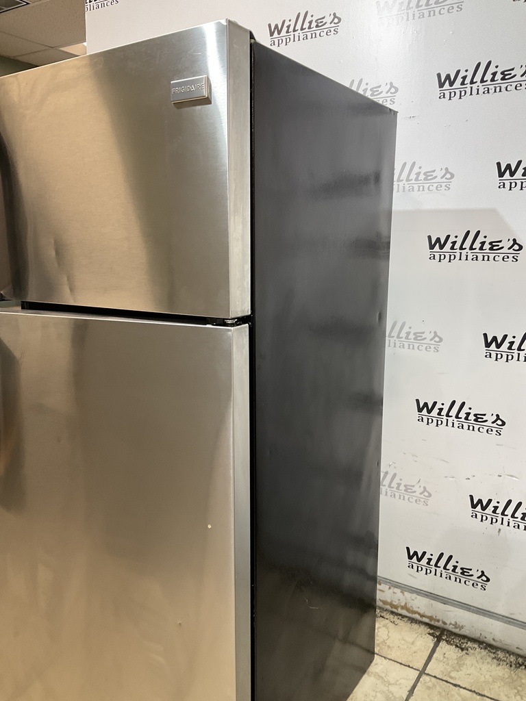 Frigidaire Used Refrigerator Top and Bottom 28x64 1/2” (Stainless Steel) 