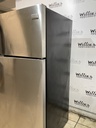 Frigidaire Used Refrigerator Top and Bottom 28x64 1/2” (Stainless Steel) 