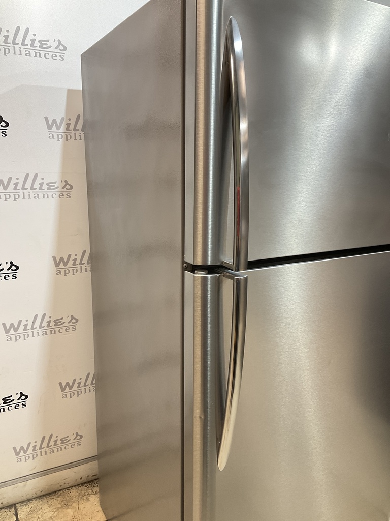 Frigidaire Used Refrigerator Top and Bottom 30x68 1/2” (Stainless Steel) 