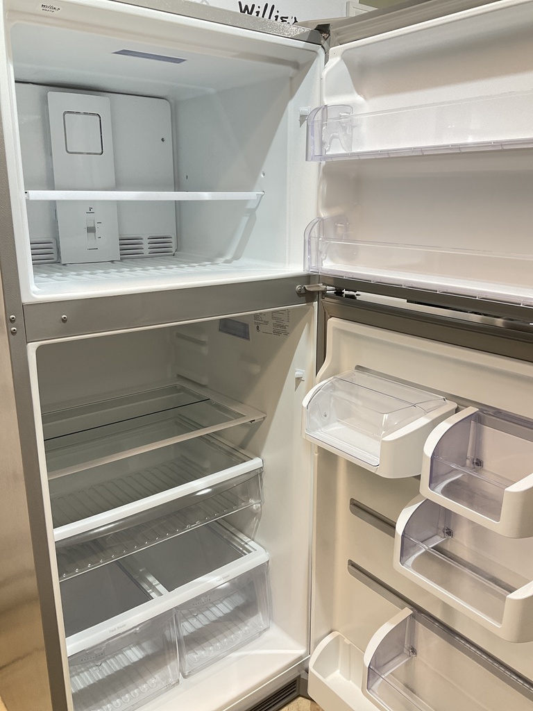 Frigidaire Used Refrigerator Top and Bottom 30x68 1/2” (Stainless Steel) 