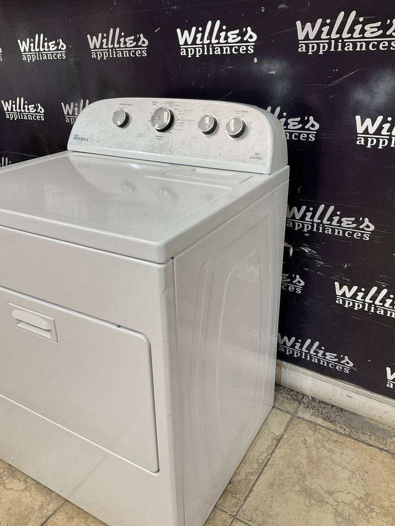 Whirlpool Used Electric Dryer 220volts (30 AMP) 29inches {no cord} (White) 