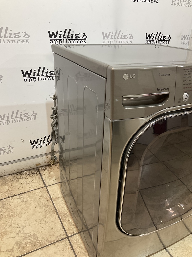Lg Used Electric Dryer 220volts (30 AMP) 27inches {3 prong} (Grey) 