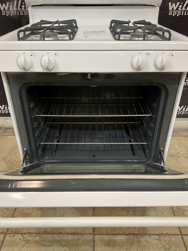 Ge Used Natural Gas Stove 30inches (White) 
