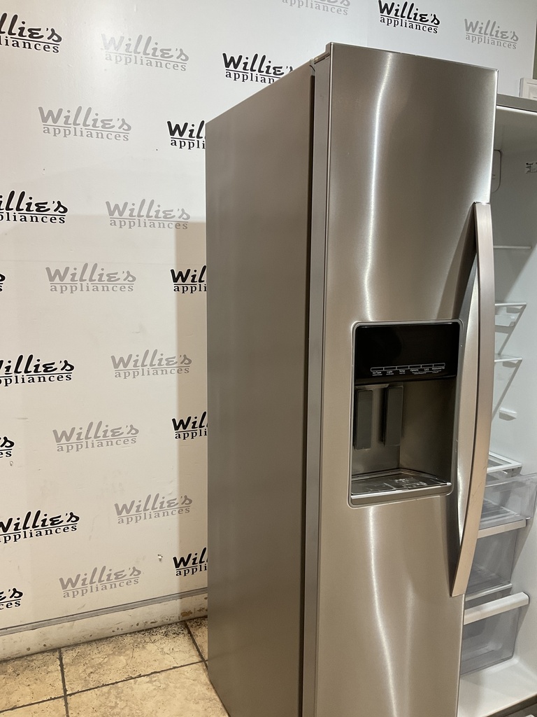 Whirlpool Used Refrigerator Side by Side Counter Depth 36x69 (Stainless Steel)