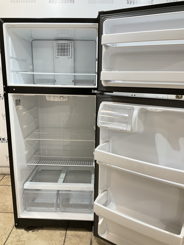 Ge Used Refrigerator Top and Bottom 28x64 1/2” (Black) 