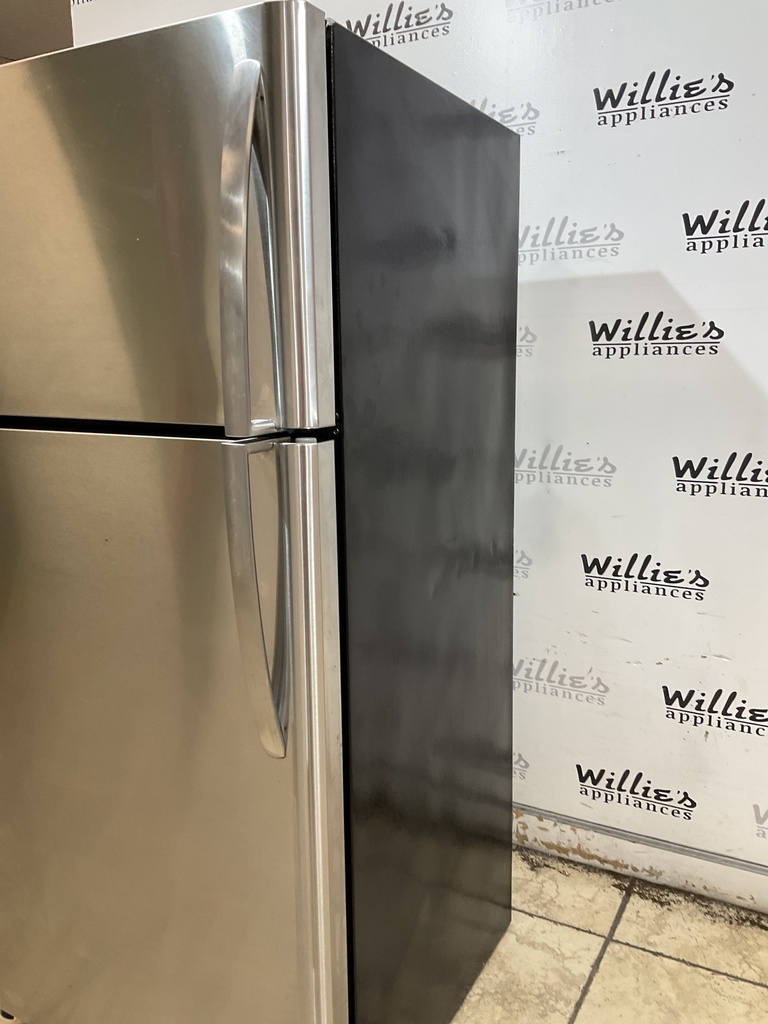 Frigidaire Used Refrigerator Top and Bottom 30x65 1/2” (Stainless Steel) 
