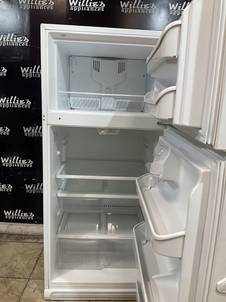 Frigidaire Used Refrigerator Top and Bottom 30x65 1/2” (White) 