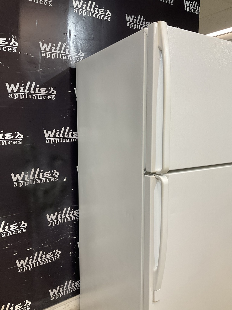 Whirlpool Used Refrigerator Top and Bottom 33x65 1/2” (White) 