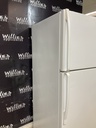 Whirlpool Used Refrigerator Top and Bottom 33x65 1/2” (White) 