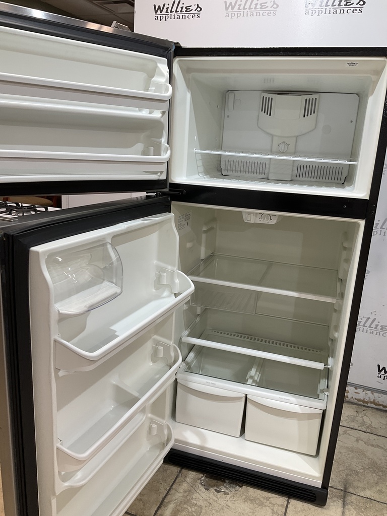 Frigidaire Used Refrigerator Top and Bottom 30x65 1/2” (Stainless Steel) 