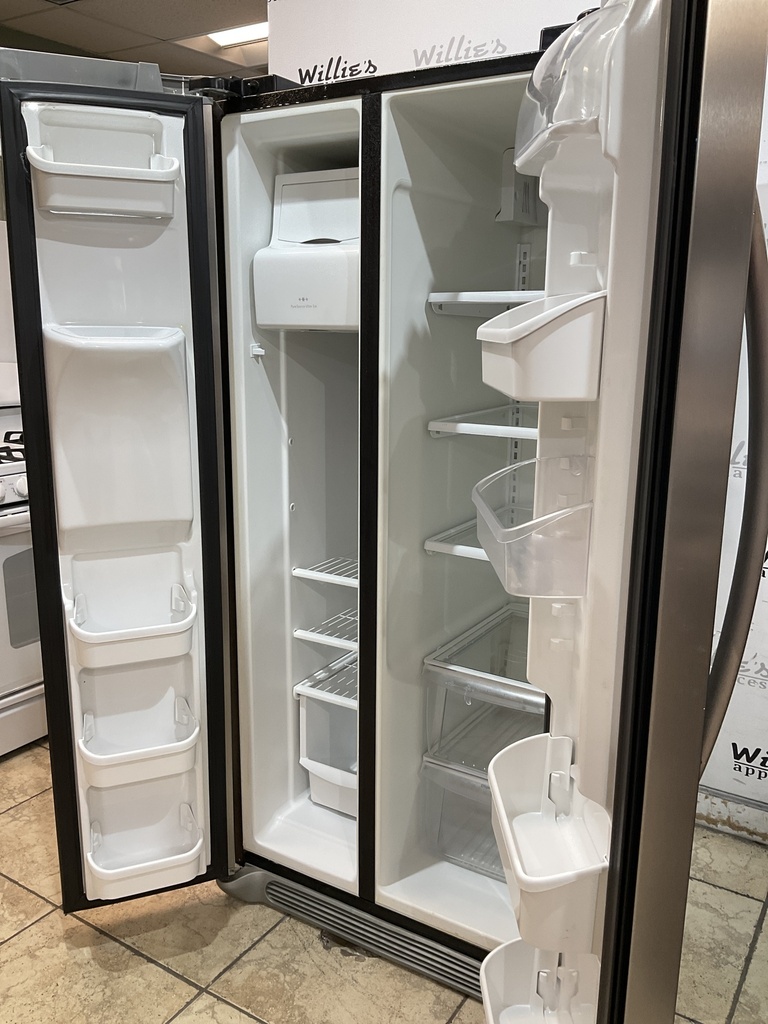 Frigidaire Used Refrigerator Side by Side 34x69 1/2” (Stainless Steel) 